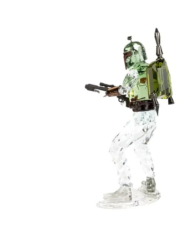 Swarovski (5619210) Star Wars Boba Fett 4.87 Inch Colored Crystal Figurine