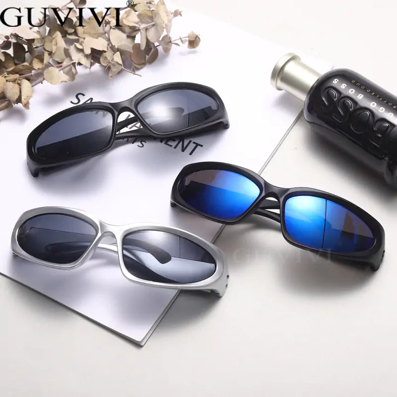 New Y2K Retro UV400 Windproof  Sport Sunglasses