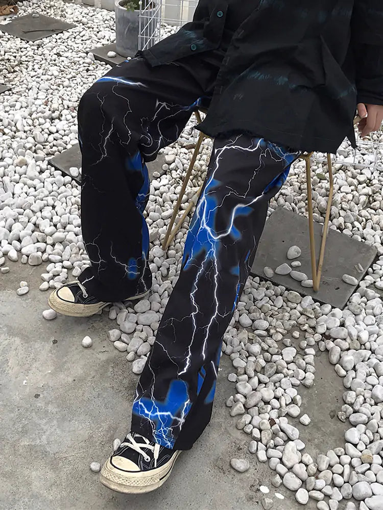 Y2K Harajuku Lightning Pants