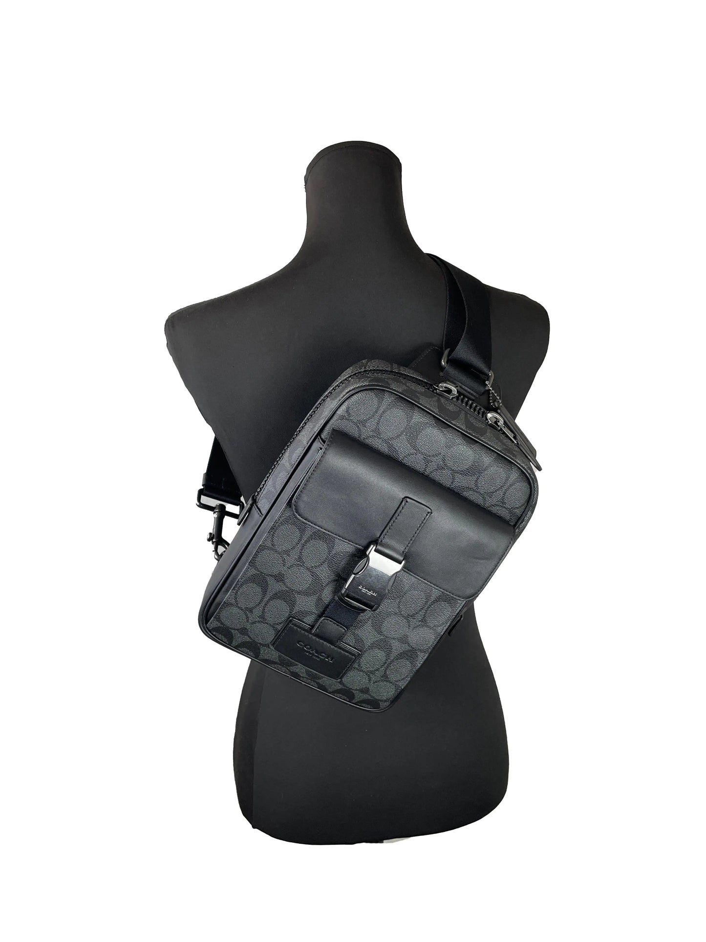 Coach (C2711) Signature Track Pack Shoulder Bag Backpack