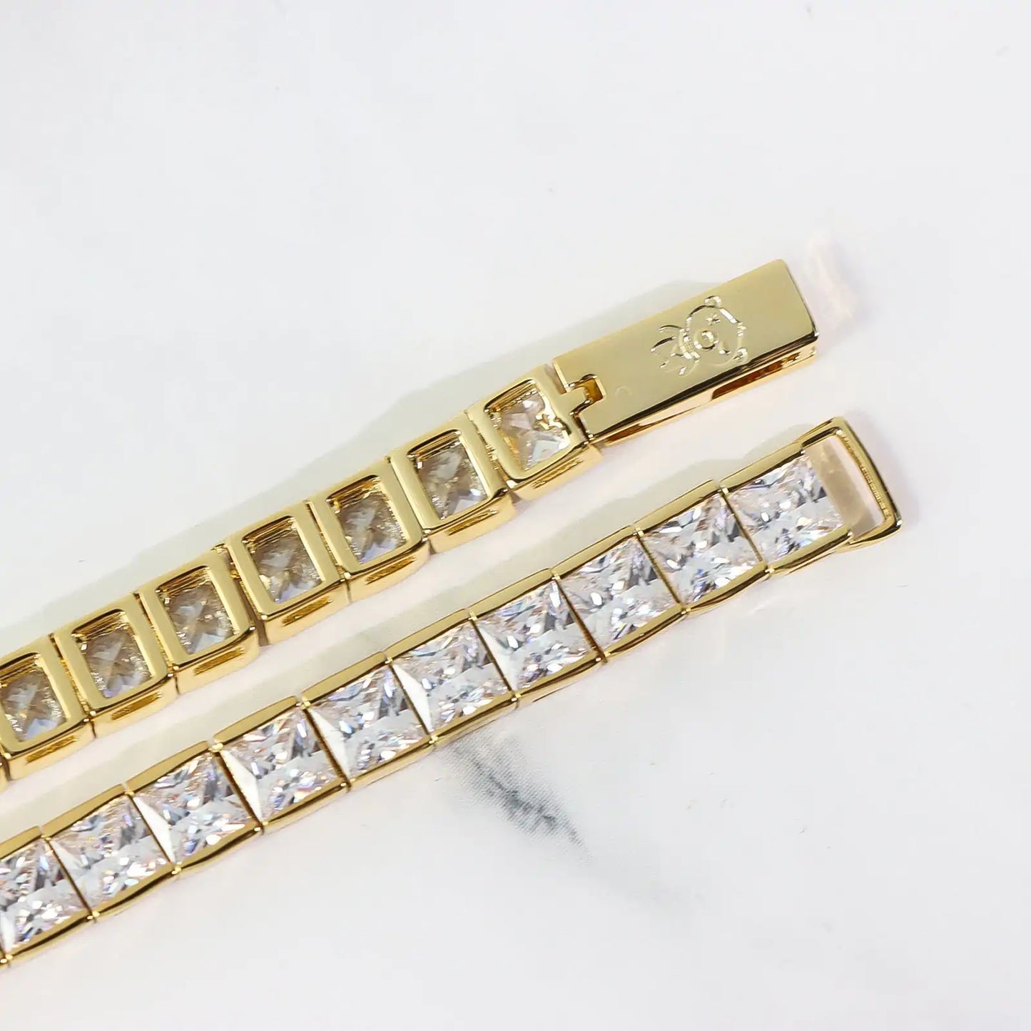 Square Cut Diamond Tennis Chain