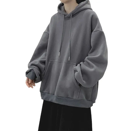 Dark Grey Y2K Hoodie Men's Sweatshirt