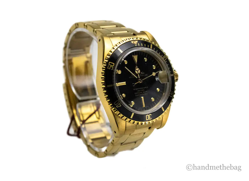 BAPE Bapex Classic Type 1 Gold Toned Bracelet Watch