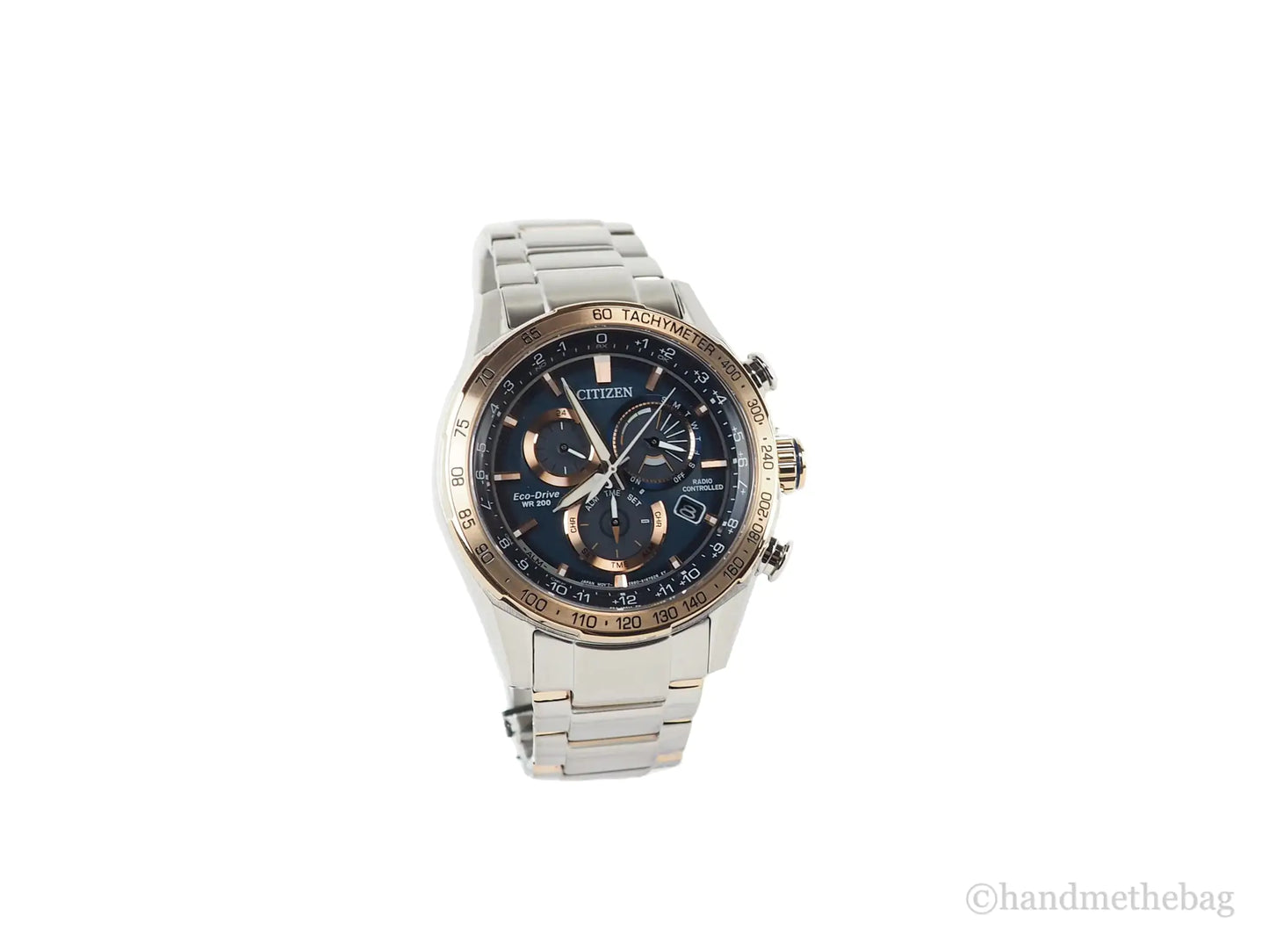 Citizen (CB5916-59L) PCAT Two-Tone Stainless Steel Blue Dial Gold Bezel Bracelet Watch