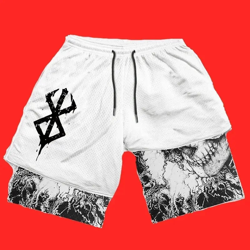 Y2K Men’s Anime Gym Shorts