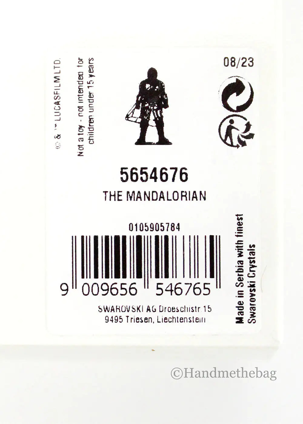 Swarovski Star Wars The Mandalorian Colored Figurine