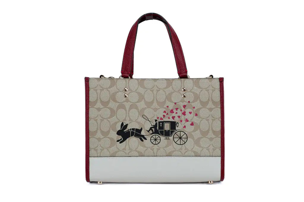 Coach Dempsey Medium Lunar New Year Rabbit Carryall Tote